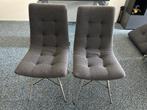 Eetkamer stoelen 2 stuks antraciet Henders & Hazel, Ophalen, Twee, Zo goed als nieuw, Metaal