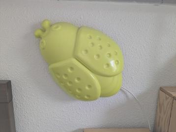 Nachtlampje/wandlamp lieveheersbeestje groen - kinderkamer beschikbaar voor biedingen