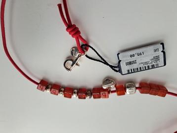 Nieuw Bliss touwarmband met zilveren bedeltjes en diamantje  beschikbaar voor biedingen