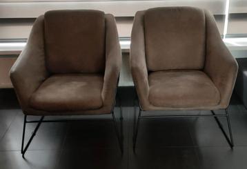 * Velvet fauteuils *