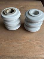 Antieke Porseleinen Isolatoren - Set van 2, Ophalen