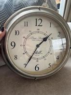 Riviera Maison Penn Station clock (klok), Huis en Inrichting, Ophalen of Verzenden, Zo goed als nieuw, Analoog, Wandklok