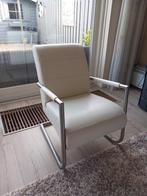 Nieuw! Witte lederen fauteuil Henders en Hazel, Nieuw, Ophalen