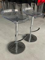 8x Papatya Barkruk Transparant in hoogte verstelbaar, Ophalen, In hoogte verstelbaar, 60 tot 90 cm, X