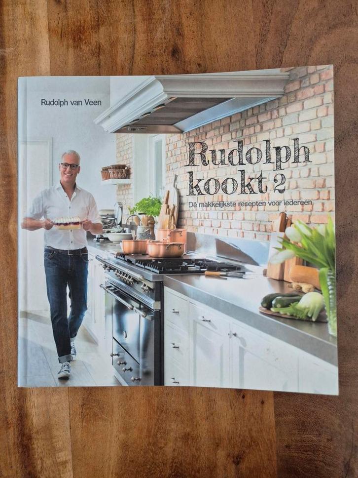 Rudolph kookt 2 - Kookboek van Rudolph van Veen, Boeken, Kookboeken, Zo goed als nieuw, Voorgerechten en Soepen, Hoofdgerechten