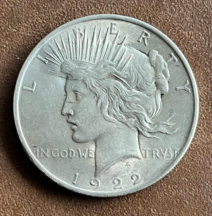 One  Dollar  Liberty  1922  USA, Postzegels en Munten, Munten | Amerika, Losse munt, Noord-Amerika, Zilver, Verzenden