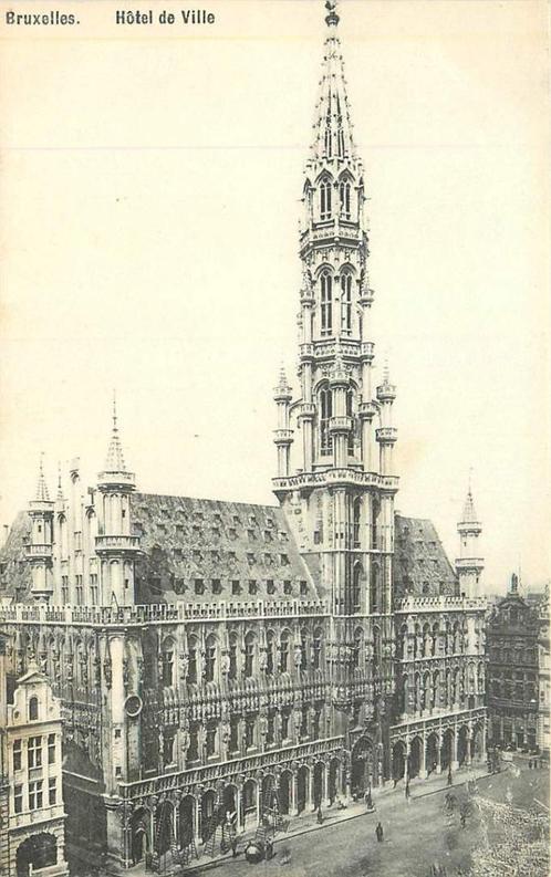 (381-320-003) Bruxelles Hotel de Ville, Verzamelen, Ansichtkaarten | Buitenland, Buiten Europa, Verzenden