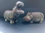 Beeldjes 2 nijlpaarden, Verzamelen, Ophalen of Verzenden, Gebruikt, Dier