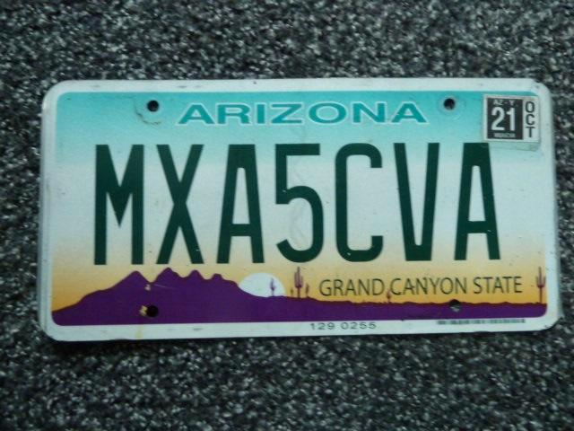 Kentekenplaat licenseplate Arizona 1 USA, Verzamelen, Automerken, Motoren en Formule 1, Gebruikt, Auto's, Verzenden