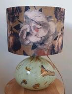 Art deco lamp, opaline glas Thabur stijl, vintage gemarmerd, Ophalen