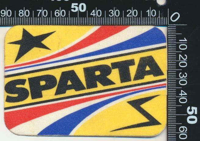 Sticker: Sparta, Verzamelen, Stickers, Zo goed als nieuw, Auto of Motor, Ophalen of Verzenden