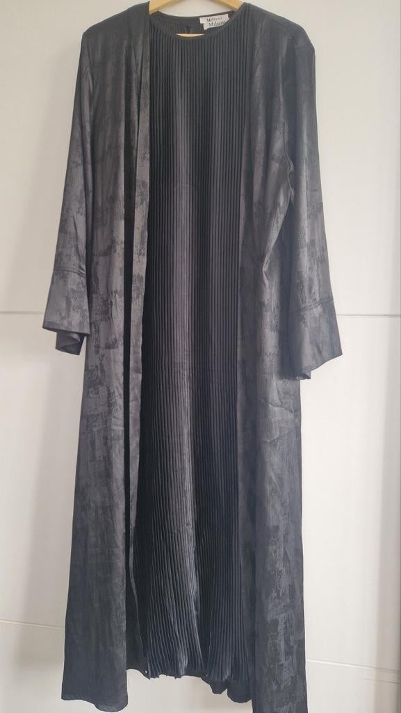 Elegante 2-delige Abaya, Maat 38/40 (M), Zwart, Ophalen of Verzenden, Onder de knie