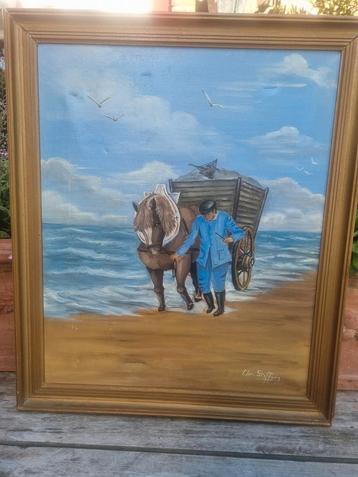 Schilderij schelpenvisse beschikbaar voor biedingen
