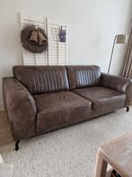 Leren bank., Huis en Inrichting, Ophalen, Gebruikt, 75 tot 100 cm, Leer