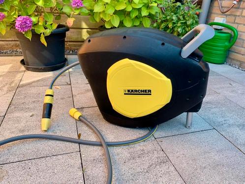 Karcher automatische wand slanghaspel, Tuin en Terras, Tuinslangen, Zo goed als nieuw, Tuinslanghaspel, Ophalen
