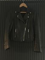 Claudia Sträter Leren Biker Jack - Maat S, Kleding | Dames, Zwart, Ophalen of Verzenden, Zo goed als nieuw, Jasje
