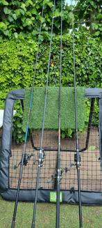 4x karperhengels met molen., Ophalen of Verzenden, Zo goed als nieuw, Molen