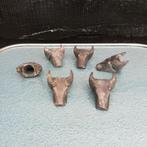 Vintage houten buffelhoofd servetringen, Huis en Inrichting, Gebruikt, Onbekend, Ophalen of Verzenden, Onbekend