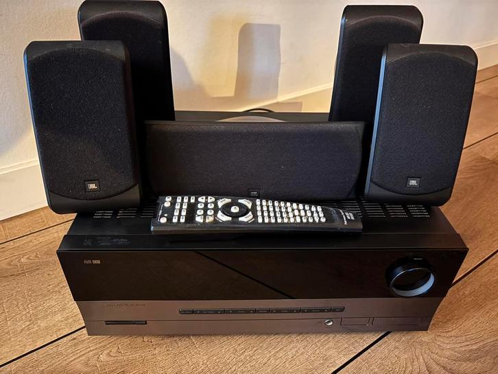 Harman Kardon reciever JBL speakers, Audio, Tv en Foto, Home Cinema-sets, Zo goed als nieuw, Overige spelers, 5.1-systeem, 70 watt of meer