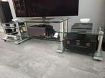 Glazen TV Meubel met Metalen Poten- Spectral, Ophalen