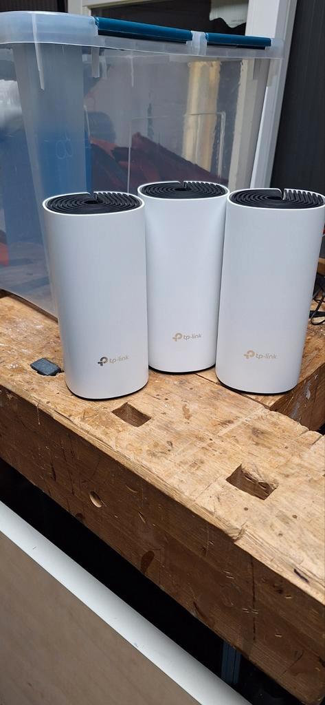 3 stuks TP-Link Deco M4r Mesh WiFi Systeem, Computers en Software, WiFi-versterkers, Zo goed als nieuw, Ophalen of Verzenden