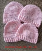 Gehaakte mutsen in verschillende maten en kleuren, Maat 50, Jongetje of Meisje, Nieuw, Ophalen of Verzenden