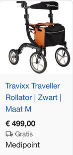 Rollator travixx, Ophalen of Verzenden, Opvouwbaar, Zo goed als nieuw