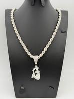 Prachtige rope met playboy hanger zilver 925 | 70 cm, Nieuw, Ophalen of Verzenden, Nvt, Nvt