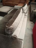 Velours velvet bank 280cm met poef 95x80cm, ., Driepersoons, Ophalen of Verzenden, Zo goed als nieuw