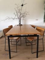 Moderne eettafel en 4 stoelen, essen, Ophalen, Gebruikt, Modern, 4 tot 6 stoelen
