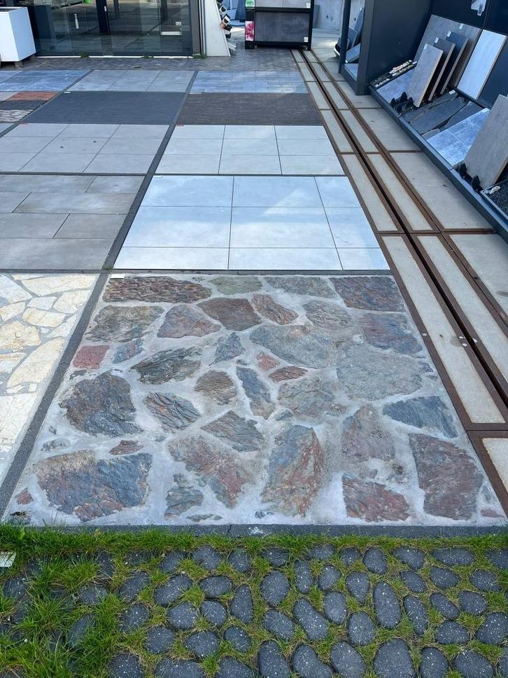 Flagstone rood natuursteen, Tuin en Terras, Grind, Keien en Split, Nieuw, Kei, Rood, Leisteen, Ophalen of Verzenden