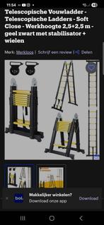 Telescoop vouw ladder nieuw, Doe-het-zelf en Verbouw, Ladders en Trappen, Ophalen, Nieuw, 2 tot 4 meter