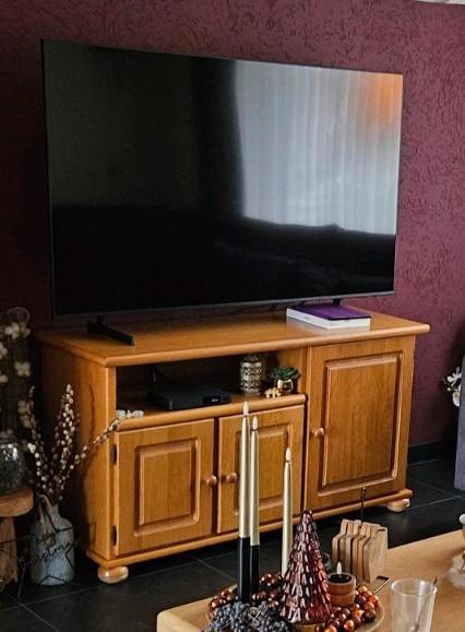 licht eiken tv meubel, Huis en Inrichting, Kasten | Televisiemeubels, Zo goed als nieuw, Minder dan 100 cm, 100 tot 150 cm, 25 tot 50 cm