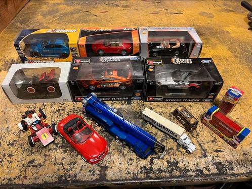 Diverse modelauto’s 1:18/1:24 met doos, Hobby en Vrije tijd, Modelauto's | 1:24, Gebruikt, Auto, Bburago, Ophalen of Verzenden