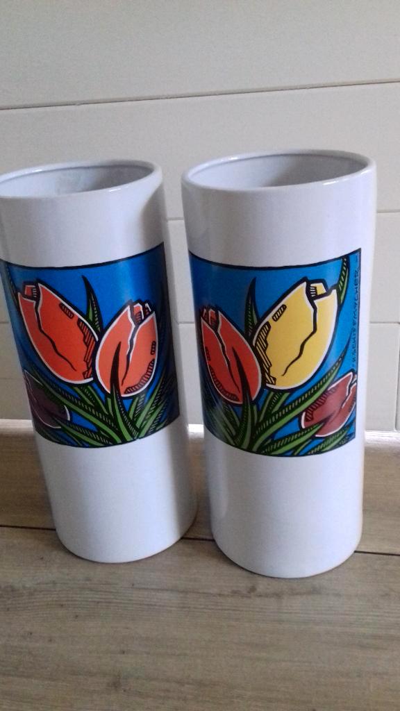 Vazen Henk Schiffmacher, Antiek en Kunst, Kunst | Litho's en Zeefdrukken, Ophalen of Verzenden