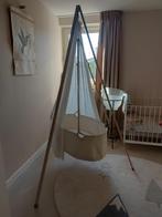 Leander design wieg, wit, inc. hemeltje, driepoot en matras, Ophalen of Verzenden, Zo goed als nieuw, Wieg