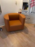 Oranje stoel, Huis en Inrichting, Fauteuils, Gebruikt, 75 tot 100 cm, Ophalen of Verzenden, Stof