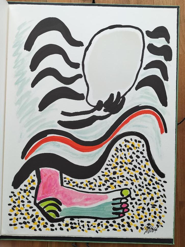 Karel Appel tantrika 1 complete map,5 lithos, Antiek en Kunst, Kunst | Litho's en Zeefdrukken, Ophalen