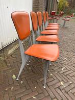 Vintage italiaanse fasem T38 eetkamerstoelen 6st, Huis en Inrichting, Stoelen, Ophalen of Verzenden, Zo goed als nieuw, Overige kleuren