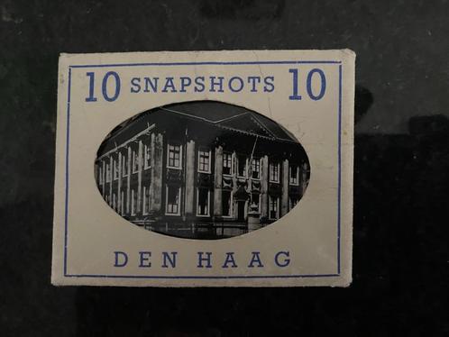 Vintage ansichtkaartjes Den Haag, 10 snapshots zwart wit., Verzamelen, Ansichtkaarten | Nederland, Ongelopen, Zuid-Holland, 1960 tot 1980