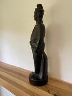 Vintage zwarte fles man figuur. Soldaat met sabel Frankrijk, Antiek en Kunst, Ophalen of Verzenden