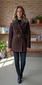 Jas suède leer, Kleding | Dames, Jassen | Winter, Bruin, Ophalen of Verzenden, Maat 36 (S), Trend One