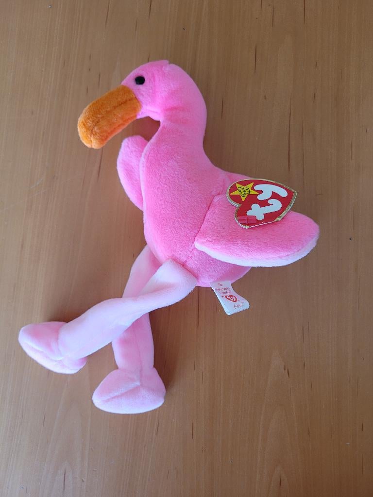 Ty Beanie Baby Flamingo Pinky, Ophalen of Verzenden, Zo goed als nieuw, Overige typen