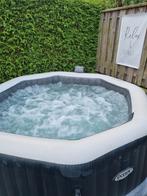 Intex spa deluxe 6-pers jaccuzi incl accesoires, Tuin en Terras, Bubbelbaden en Hottubs, Ophalen, Gebruikt, Grondzeil, Opblaasbaar