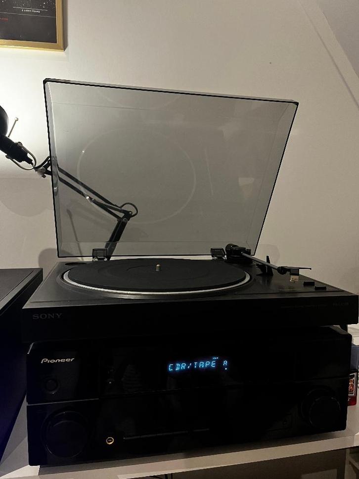 Stereo set + platenspeler + speakers, Audio, Tv en Foto, Stereo-sets, Gebruikt, Speakers, Overige merken, Losse componenten, Ophalen