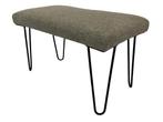 Vintage Voetenbank Ottoman Voetsteun Hairpin legs, Minder dan 50 cm, Gebruikt, 125 cm of meer, Vintage