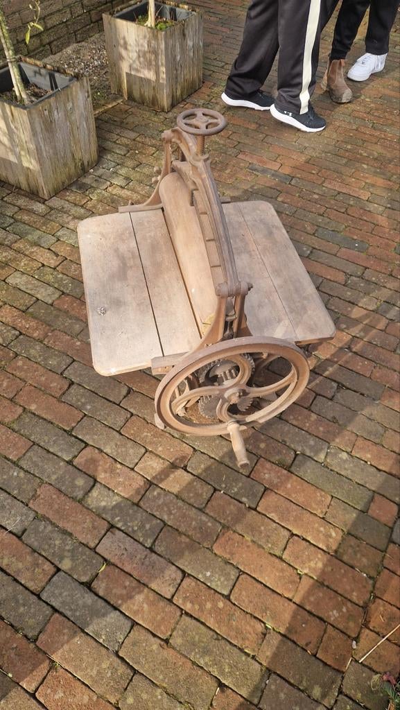 Antieke Mangelen kleding wringer, Ophalen of Verzenden