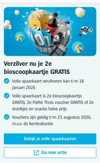 Pathé bioscoop kaartje, Tickets en Kaartjes, Kortingen en Cadeaubonnen, Eén persoon, Kortingsbon