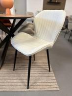 Witte eetkamerstoel - stoel boucle ivoor - stoel wit - 6st, Ophalen, Wit, Nieuw, Stof