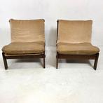 4 Brutalistische Carl Straub fauteuiles 60s mid century, Antiek en Kunst, Ophalen
